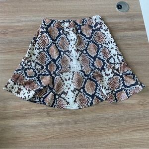 Nasty Gal snakeskin print skirt